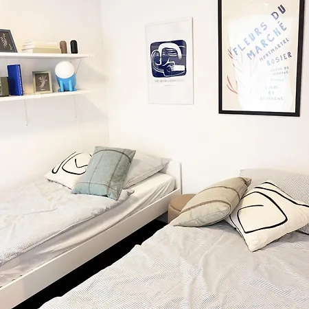 Apartamento Modernes Zentrum Nahe Hockenheimring Mit 2 Betten, Wlan & Kitchenette