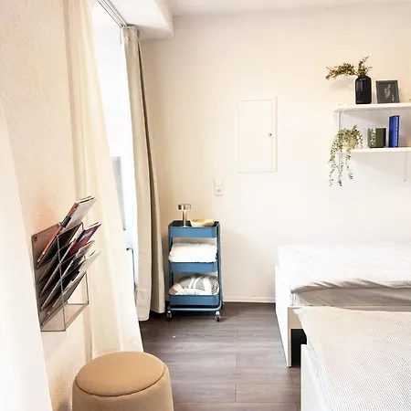 Apartamento Modernes Zentrum Nahe Hockenheimring Mit 2 Betten, Wlan & Kitchenette Hockenheim
